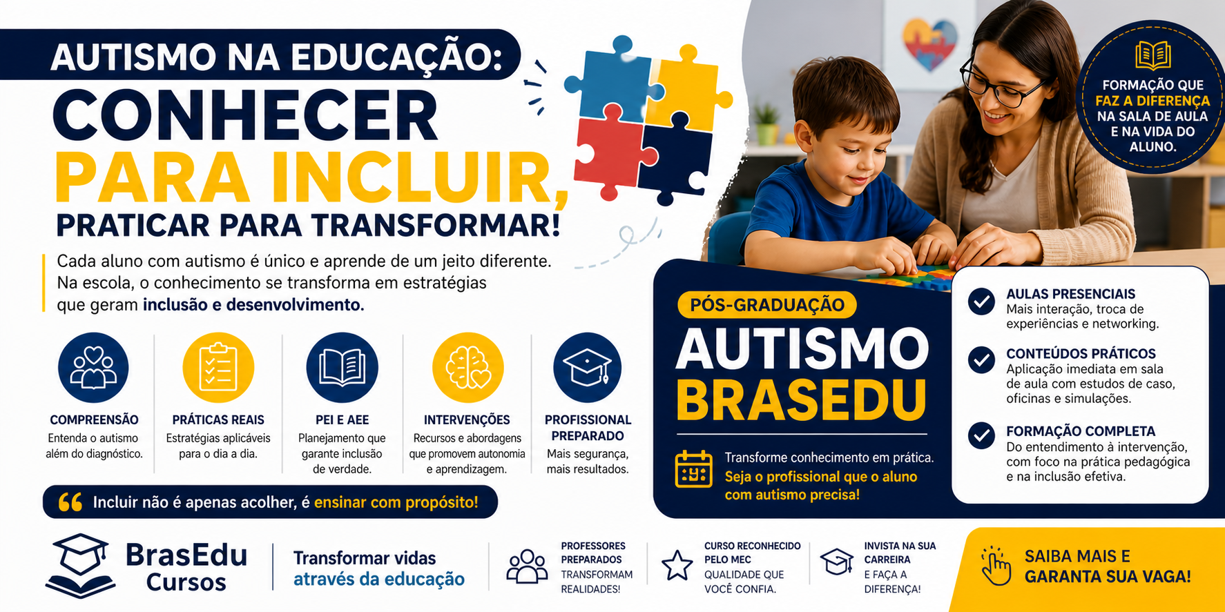 Autismo na Educação: desafios, práticas e o papel da formação docente